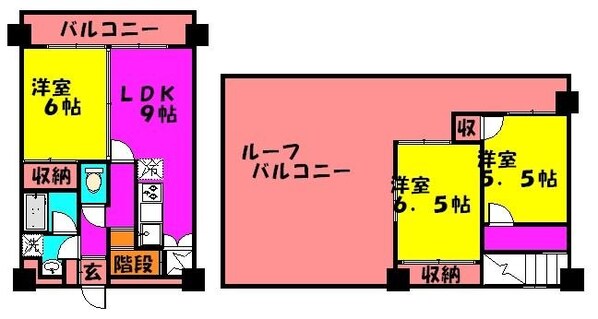 第4セシール水前寺の物件間取画像